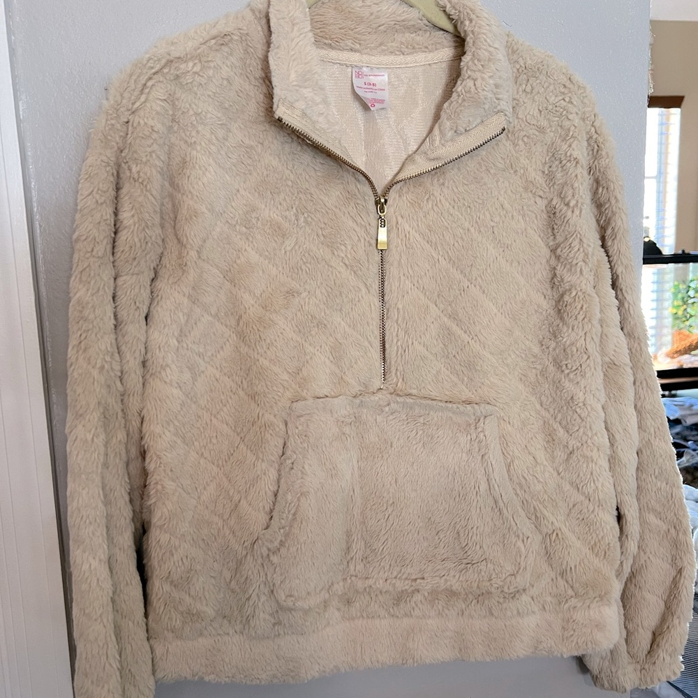 No Boundaries jacket size S (3-5) in Taupe/Cream